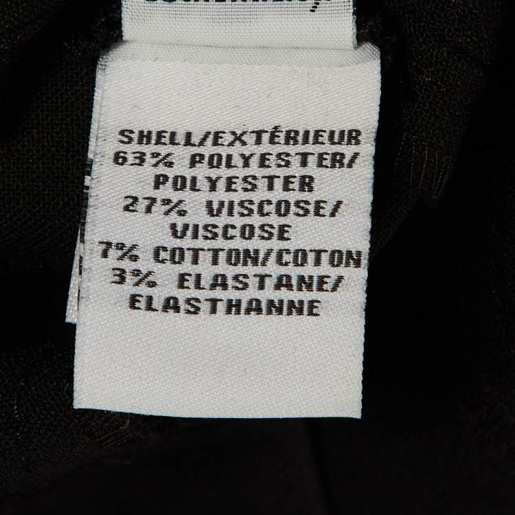 Pre Owned Diane Von Furstenberg Black Crepe Pleated Mini Dress S