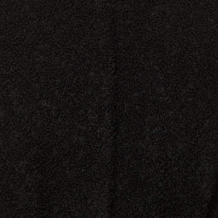 مملوكة مسبقًا Diane Von Furstenberg Black Shearling Faux Fur Vest Coat M