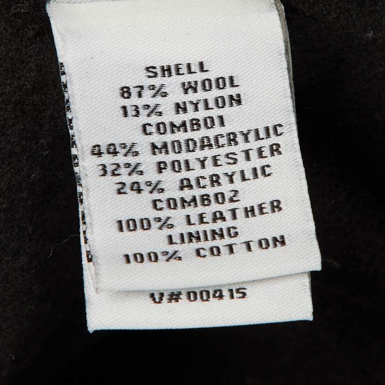 مملوكة مسبقًا Diane Von Furstenberg Black Shearling Faux Fur Vest Coat M