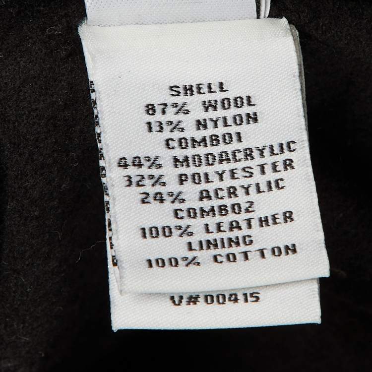 مملوكة مسبقًا Diane Von Furstenberg Black Shearling Faux Fur Vest Coat M