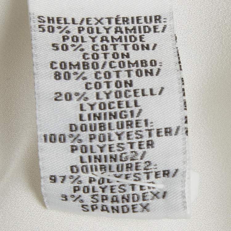 Pre Owned Diane Von Furstenberg White Lace Sleeveless Midi Dress L