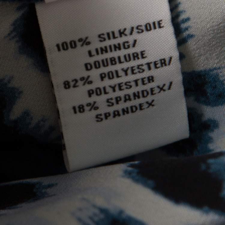 Pre Owned Diane Von Furstenberg Animal Pattern Benett Two Print Silk Pants L