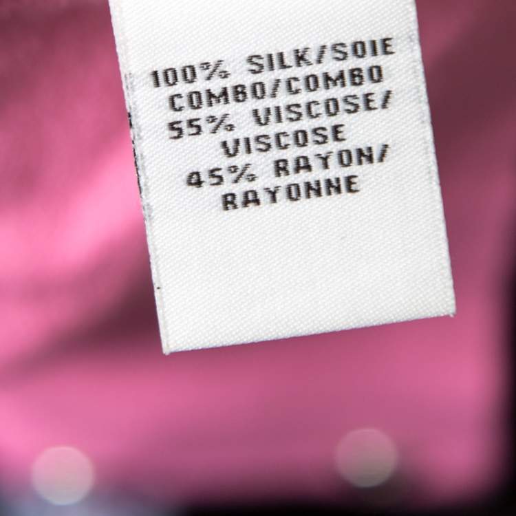 Pre Owned Diane von Furstenberg Candy Pink Peated Plunge Neck Akahana Top XS