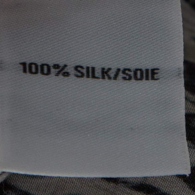 Pre Owned Diane Von Furstenberg Black Printed Silk Shany Jumpsuit M