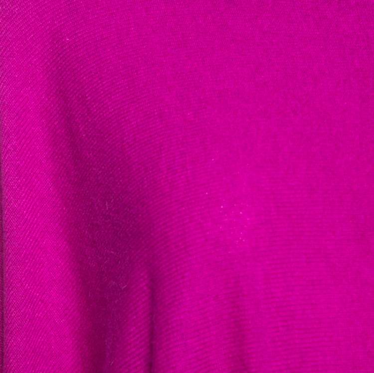 Pre Owned Diane von Furstenberg Roseberry Pink Wool Blend Ahiga Bis Sweater S