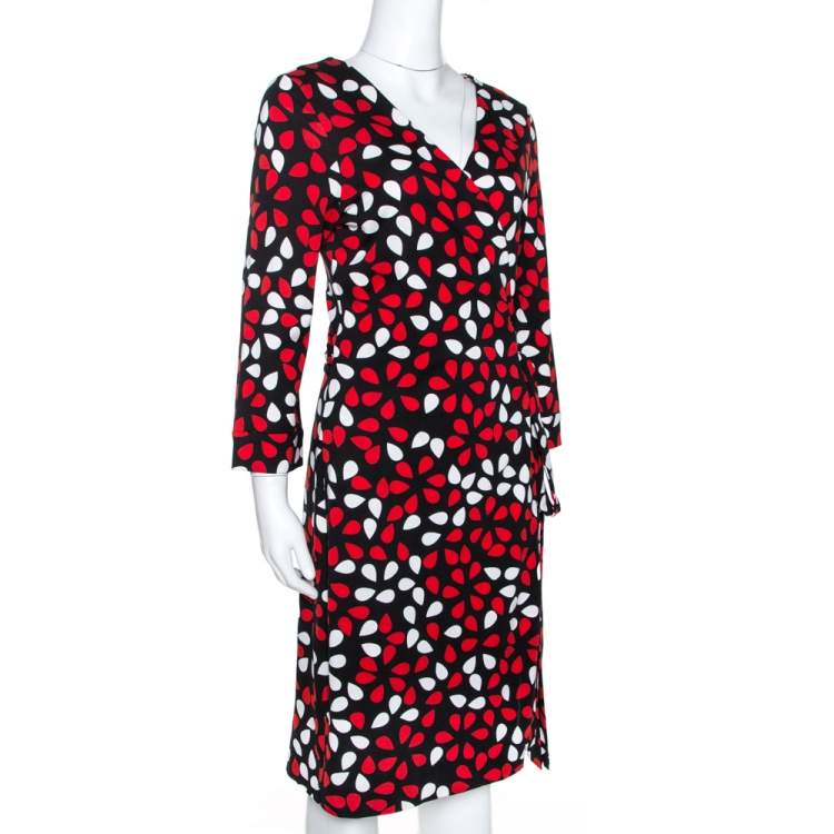 مملوكة مسبقًا Diane von Fursternberg Multicolor Printed New Julian Two Wrap Dress XL