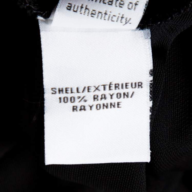 Pre Owned Diane von Furstenberg Black Jersey New Julian Two Wrap Dress L