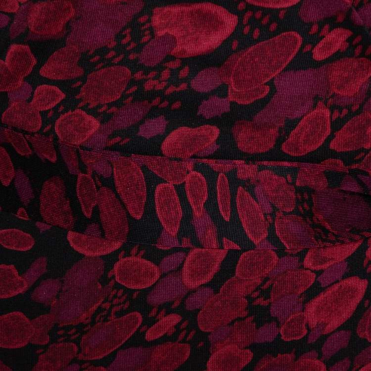 Pre Owned Diane Von Furstenberg Red Silk New Julian Two Wrap Dress M