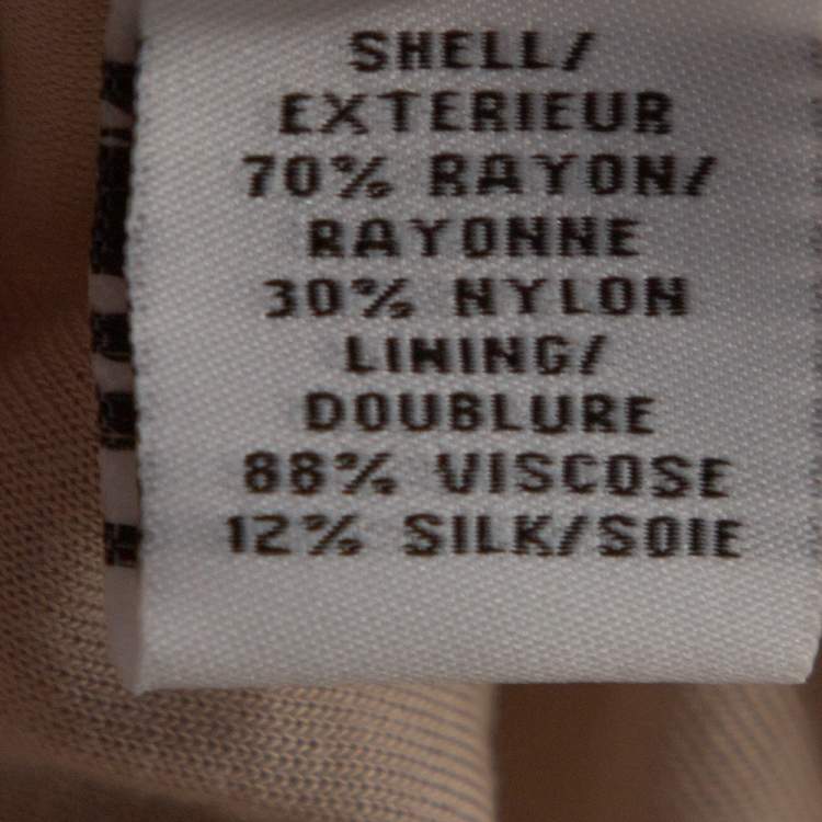Pre Owned Diane von Furstenberg Beige Lace Zarita Shift Dress M