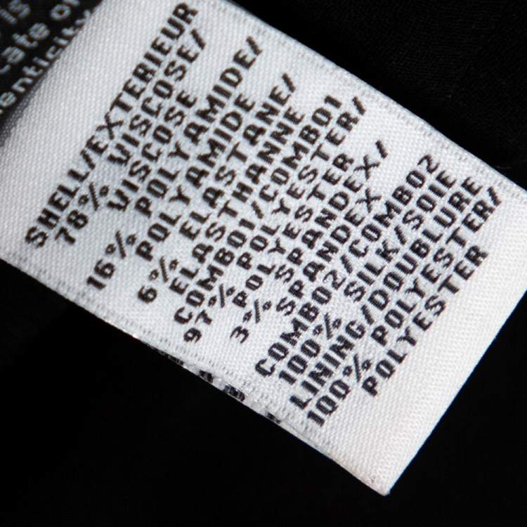 Pre Owned Diane von Furstenberg Black Yarra Mini Dress S