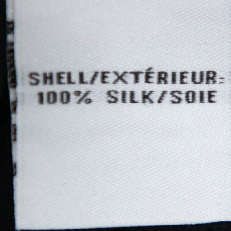 Pre Owned Diane von Furstenberg Black Silk Hilary Dress L