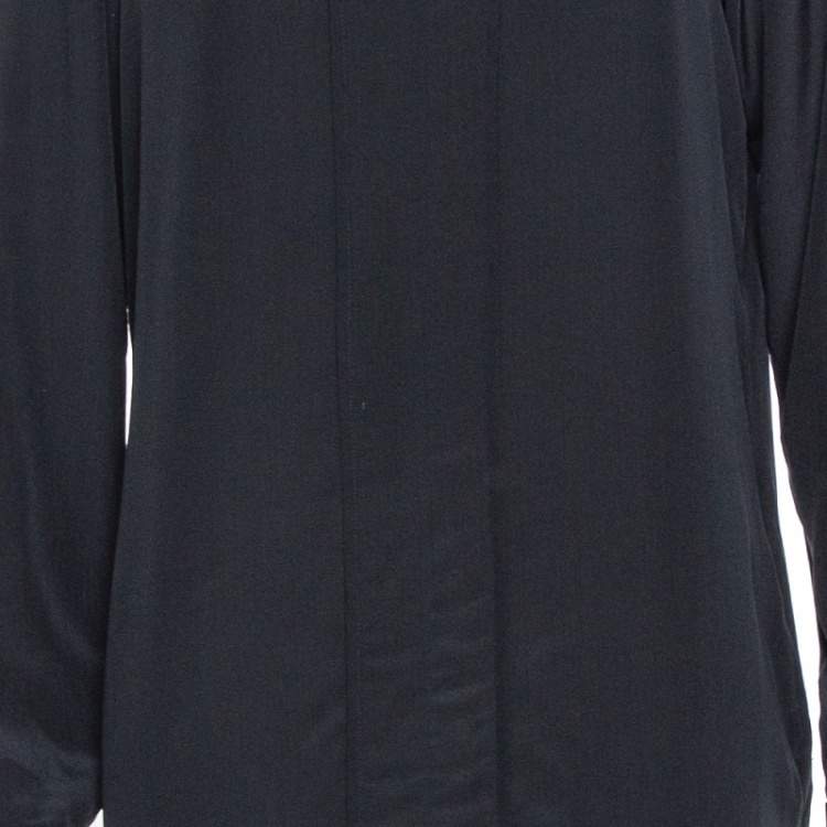 Pre Owned Diane von Furstenberg Black Silk Hilary Dress L