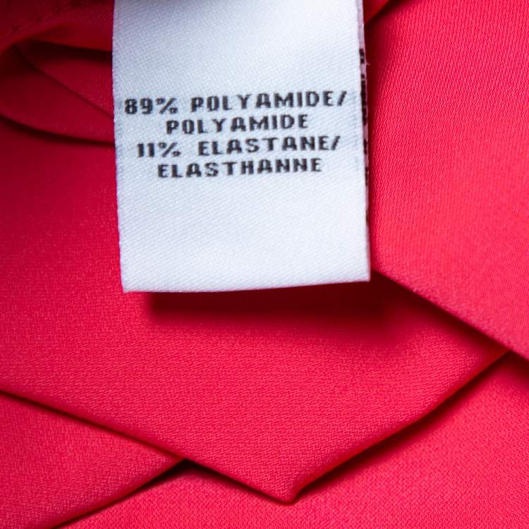 Pre Owned Diane von Furstenberg Pink Jersey Draped Waist Tie Detail Zoe Dress S