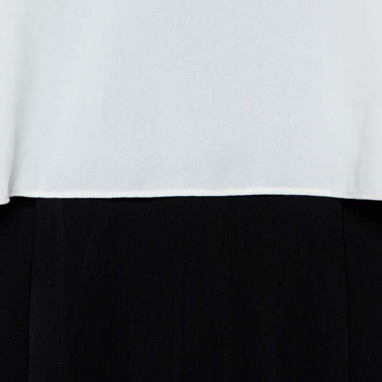 Pre Owned Diane Von Furstenberg Color Block Crepe Strapless Amare Jumpsuit S