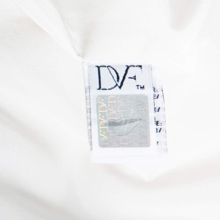مملوكة مسبقًا Diane von Furstenberg White Crepe Pocket Detail Agness Short Dress S