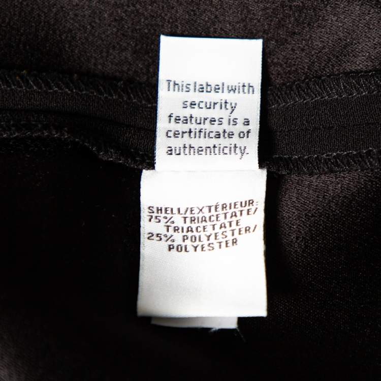 Pre Owned Diane von Furstenberg Black Crepe Preston Wide Leg Trousers L