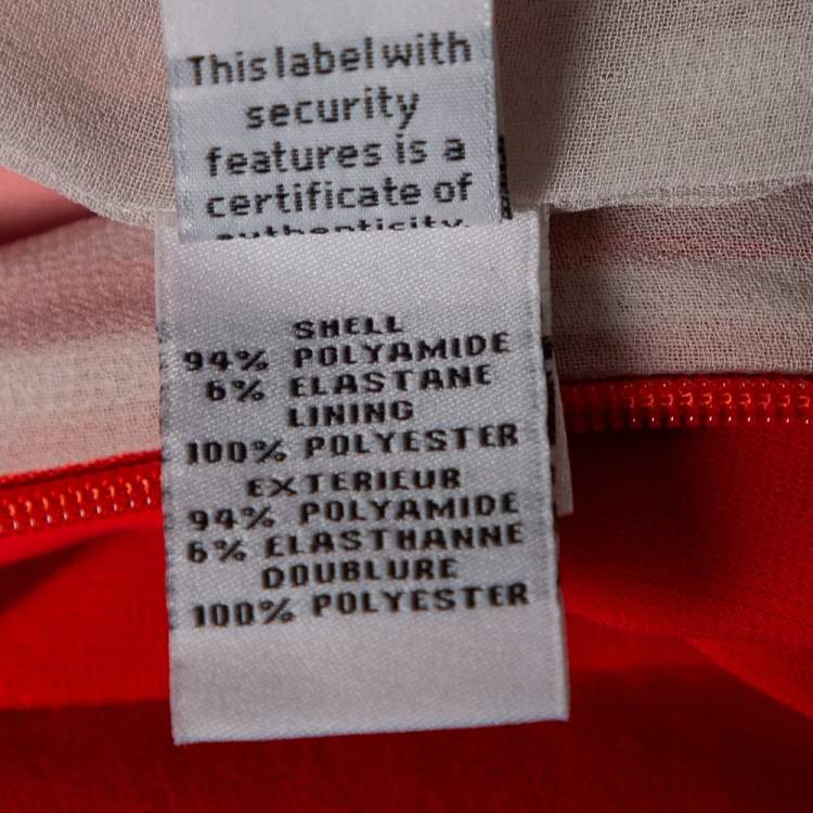 Pre Owned Diane Von Furstenberg Atomic Orange Fitted Short Sleeve Yazmine Dress S