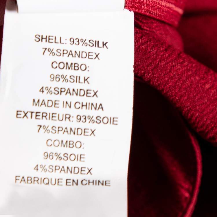 Pre Owned Diane von Furstenberg Red Silk Crepe Valetta One Shoulder Dress S