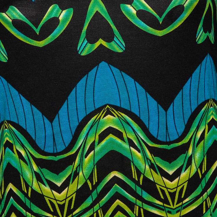 Pre Owned Diane von Furstenberg Multicolor Printed Silk Tacita Tunic Dress S