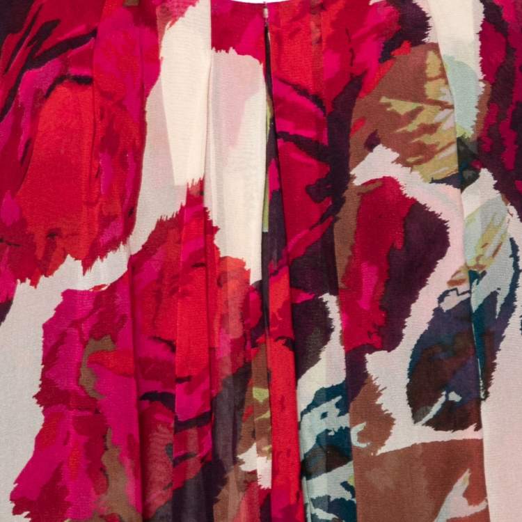 Pre Owned Diane von Furstenberg Multicolor Printed Silk Elenka Mini Dress S