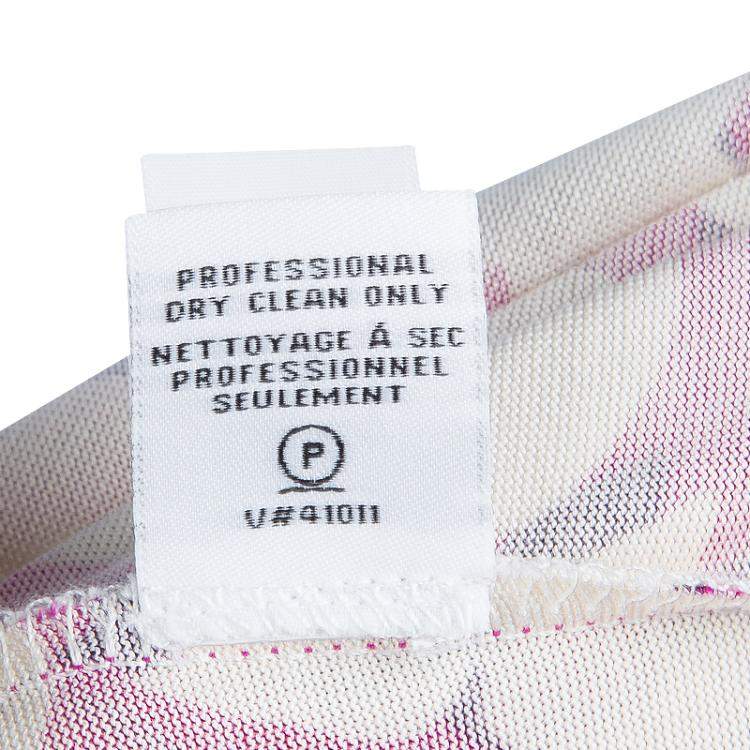 Pre Owned Diane Von Furstenberg Pink Printed Jersey Reina Dress M