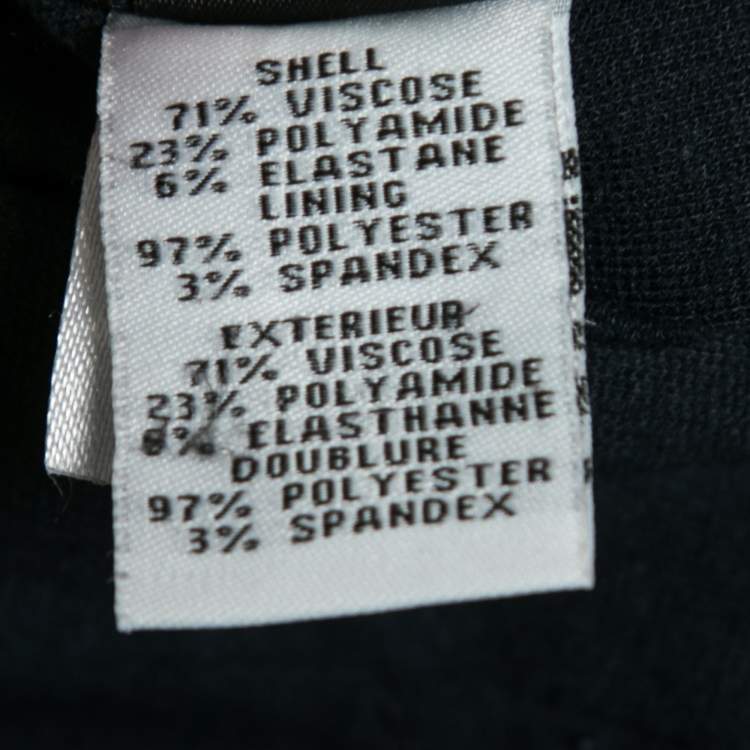 Pre Owned Diane von Furstenberg Navy Blue Knit Trousers M