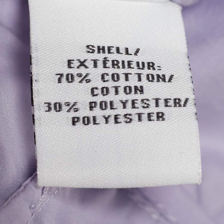 Pre Owned Diane von Furstenberg Lilac Cotton Robin Wrap Dress M