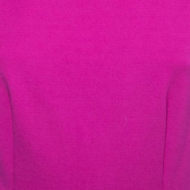 Pre Owned Diane von Furstenberg Pink Knit Capreena Mini Dress S