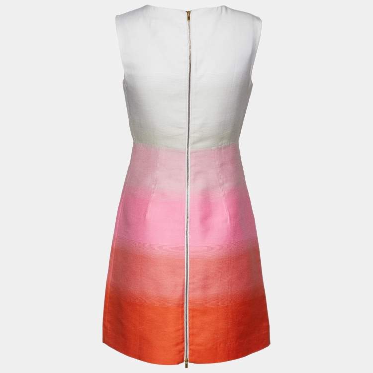 Pre Owned Diane Von Furstenberg Multicolor Cotton Sleeveless Carpreena Dress S