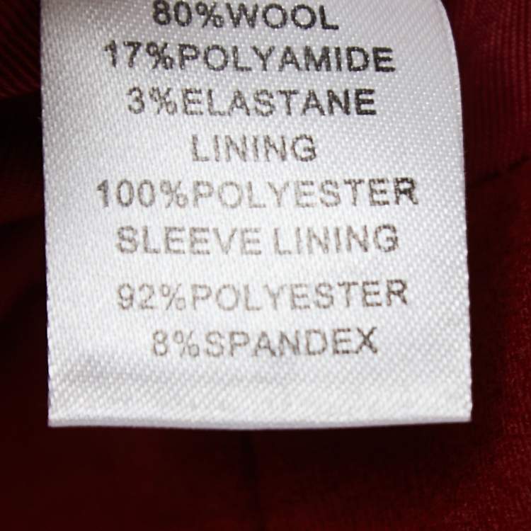 Pre Owned Diane Von Furstenberg Brown Wool Single Button Blazer M