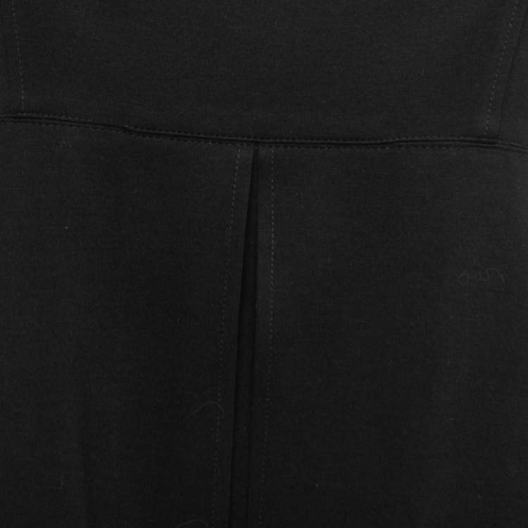 Pre Owned Diane Von Furstenberg Black Knit Sleveless Mini Dress L