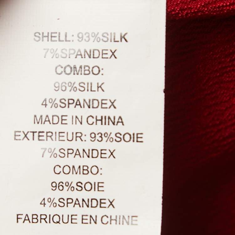 Pre Owned Diane von Furstenberg Red Silk Crepe Valetta One Shoulder Mini Dress S