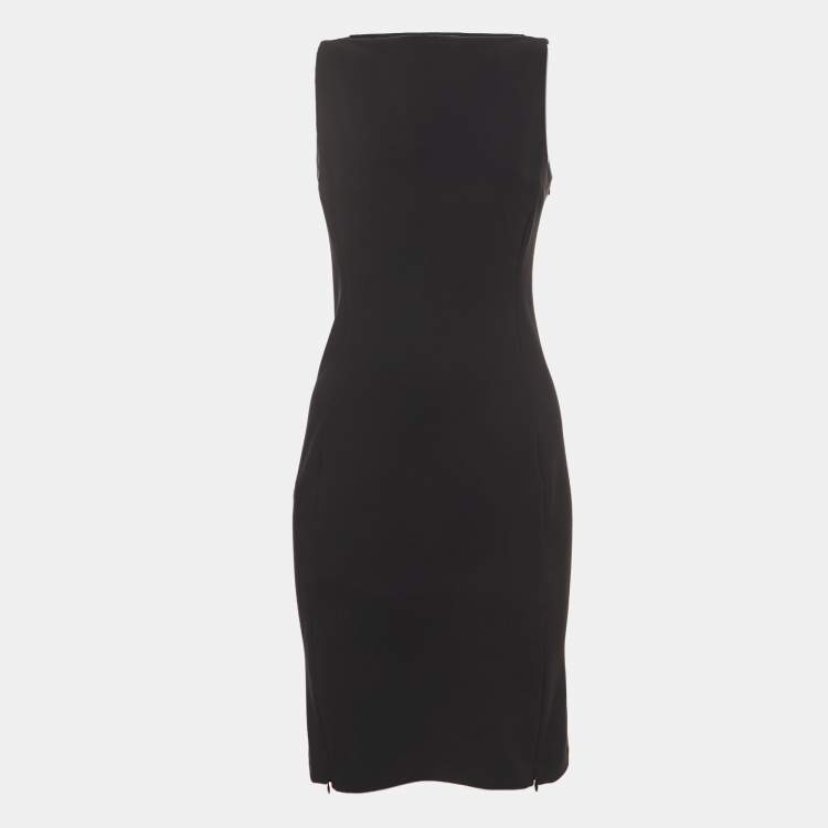 مملوكة مسبقًا Diane Von Furstenberg Black Nylon Sleeveless Midi Dress S