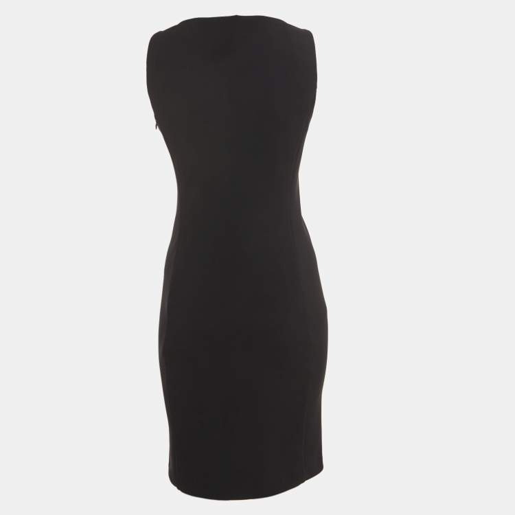 مملوكة مسبقًا Diane Von Furstenberg Black Nylon Sleeveless Midi Dress S