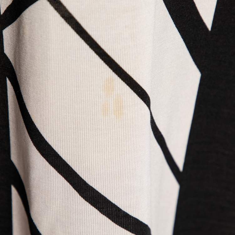 Pre Owned Diane von Furstenberg Multicolored Printed Silk Vanda Dress XL