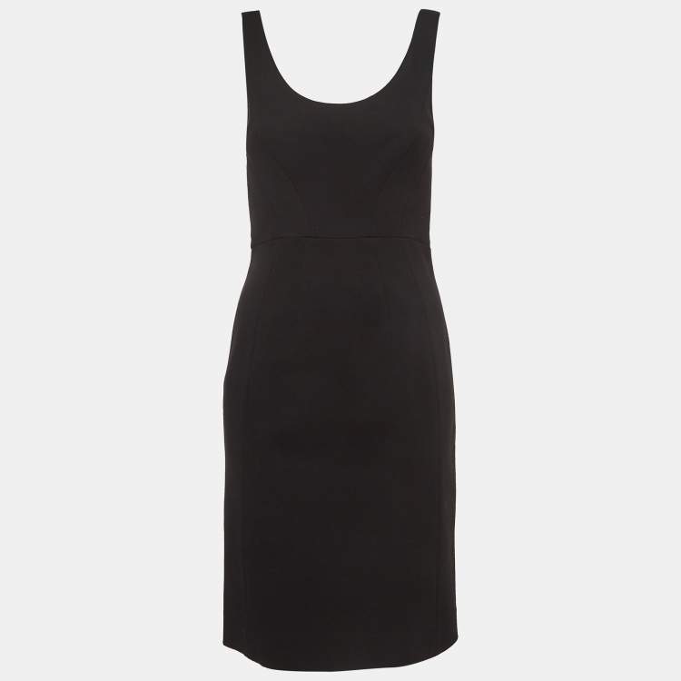 مملوكة مسبقًا Diane Von Furstenberg Black Jersey Mini Dress S