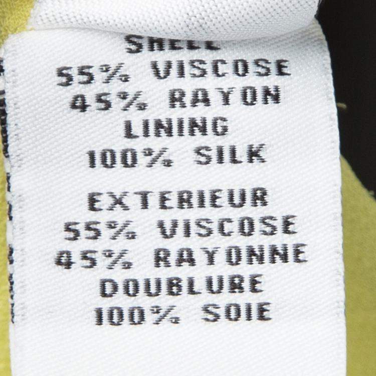 Pre Owned Diane Von Furstenberg Yellow Sleeveless Drop Waist Gagon Dress S
