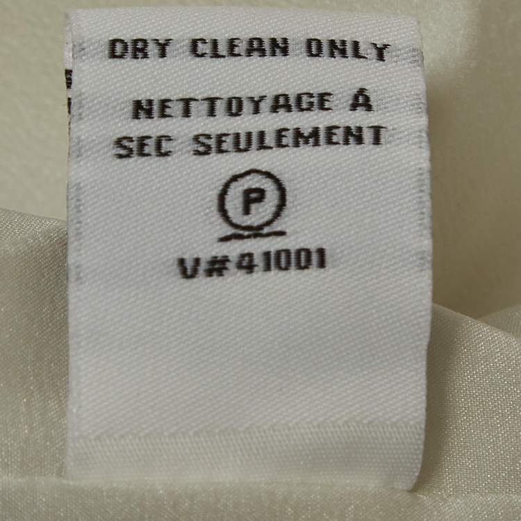 Pre Owned Diane Von Furstenberg White/Pink Sequin and Silk Tara Dress S