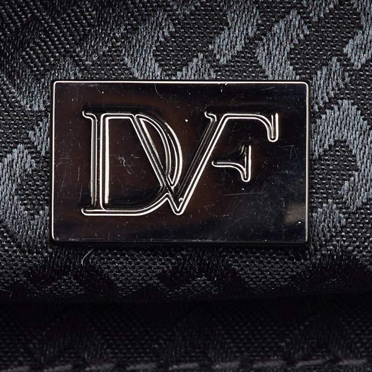 Pre Owned Diane Von Furstenberg Metallic Gold Jacquard Clutch