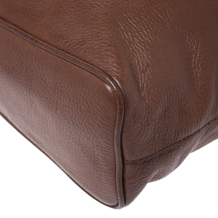 Pre Owned Diane von Furstenberg Brown Synthetic Leather Iggy Shoulder Bag