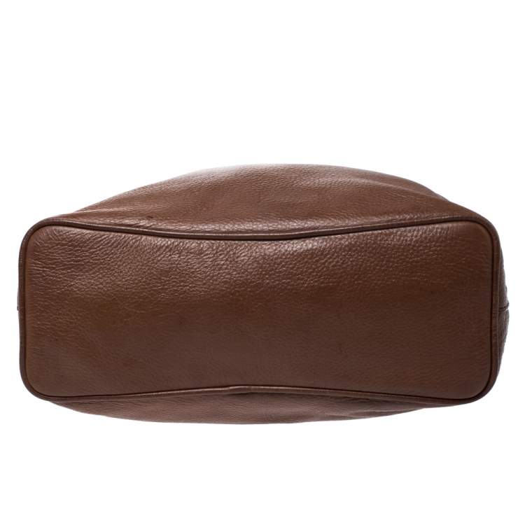Pre Owned Diane von Furstenberg Brown Synthetic Leather Iggy Shoulder Bag
