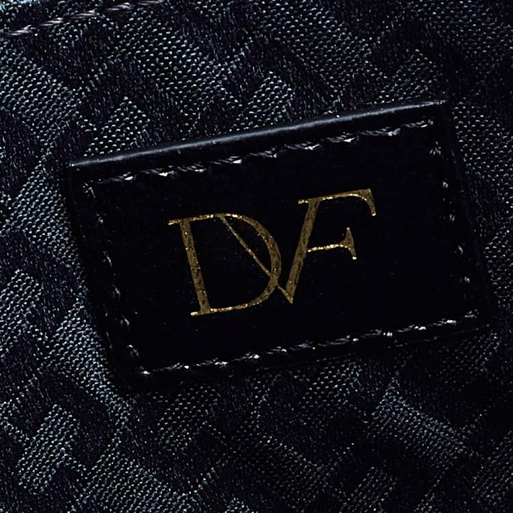 Pre Owned Diane von Furstenberg Multicolor Leather Lip Zip Pouch