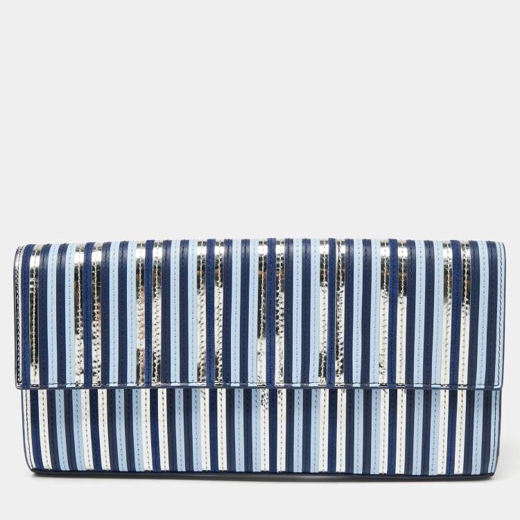 Diane discount von furstenberg blue clutch