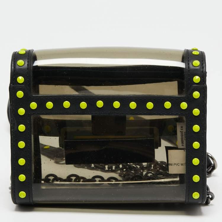 Pre Owned Diane Von Furstenberg Black Plexi  Shoulder Bag