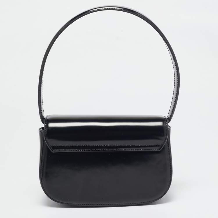 Pre Owned Diesel Black Mirrored Leather 1DR-Iconic Shoulder Bag