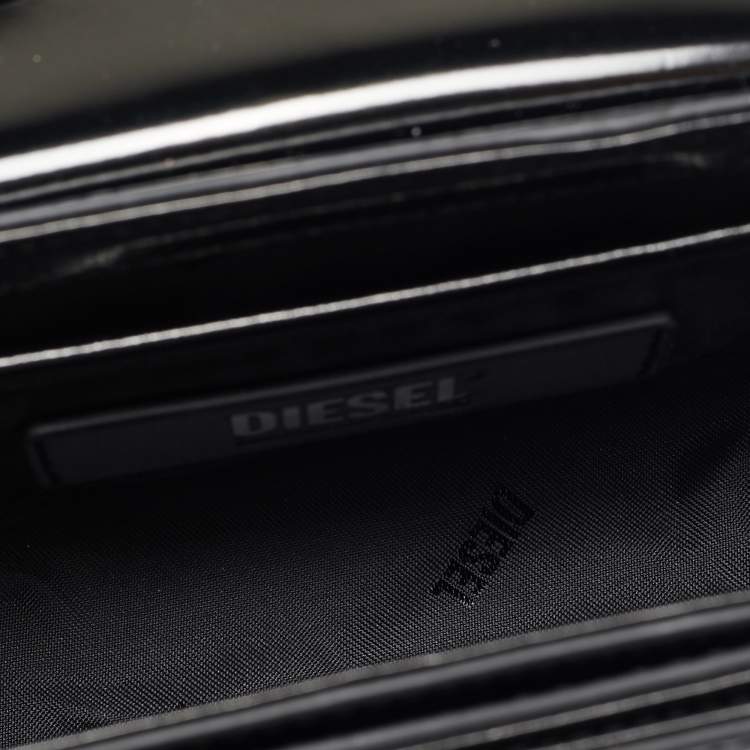 Pre Owned Diesel Black Mirrored Leather 1DR-Iconic Shoulder Bag