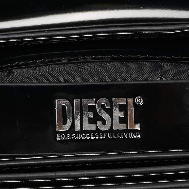Pre Owned Diesel Black Mirrored Leather 1DR-Iconic Shoulder Bag