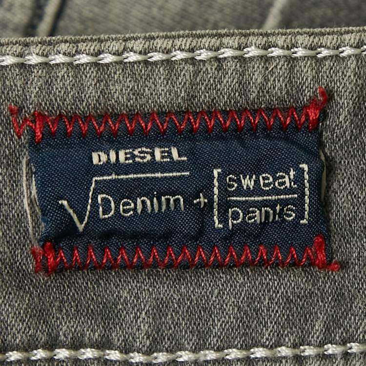 Pre Owned  Diesel Grey Washed Denim Low Waist Fayza Jeans S Waist 27