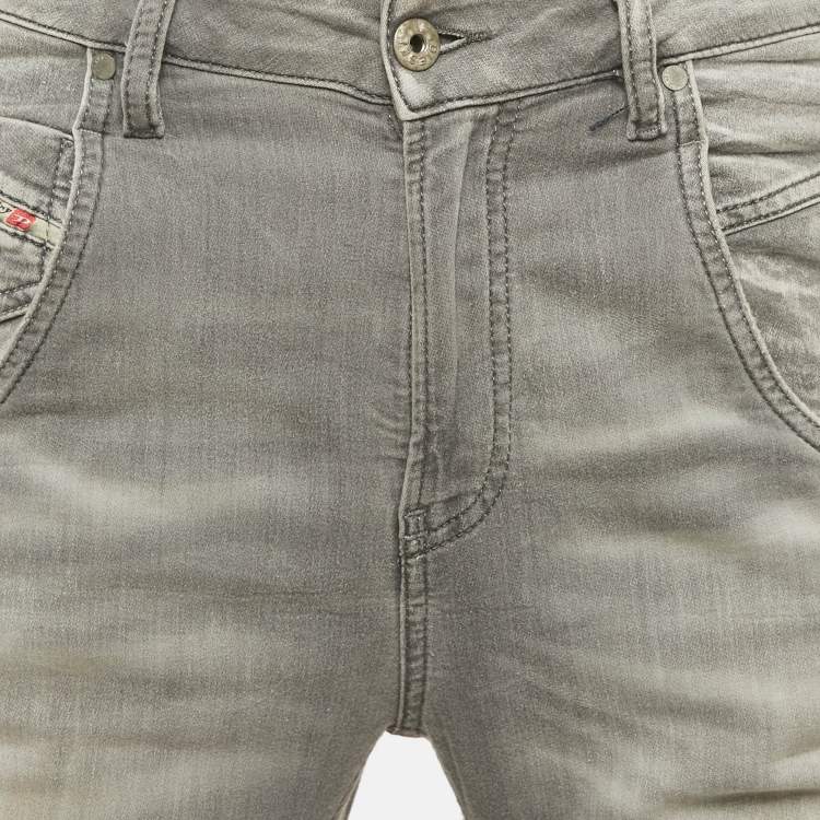 Pre Owned  Diesel Grey Washed Denim Low Waist Fayza Jeans S Waist 27