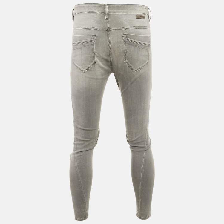 Pre Owned  Diesel Grey Washed Denim Low Waist Fayza Jeans S Waist 27